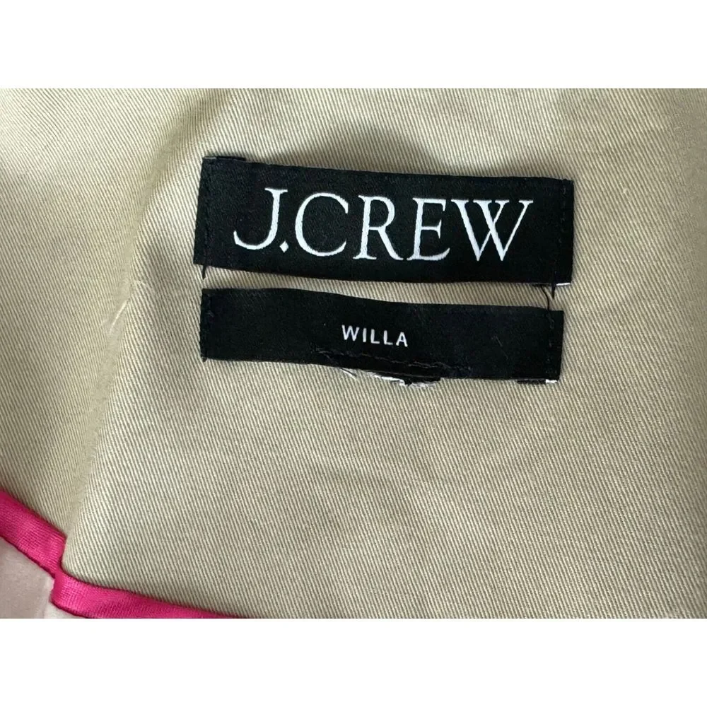 J‎ Crew Willa Blazer Women 6? $198 Stretch Cotton One Button Lined Jacket BG120